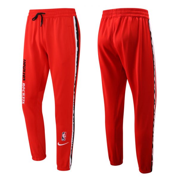 Men Houston Rockets Red Performance Showtime Basketball Pants