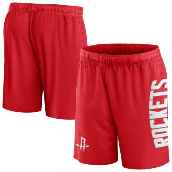 Men Houston Rockets Red Post Up Mesh Shorts(Run Small)