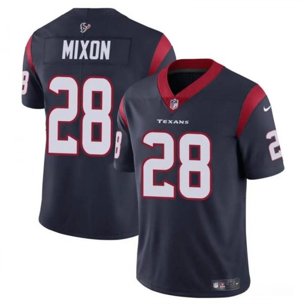 Men Houston Texans #28 Joe Mixon Navy Vapor Untouchable Stitched Football Jersey