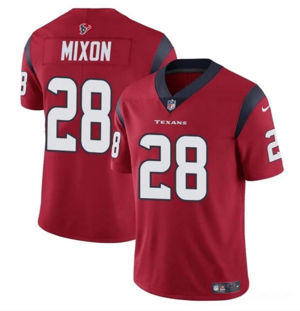Men Houston Texans #28 Joe Mixon Red Vapor Untouchable Stitched Football Jersey