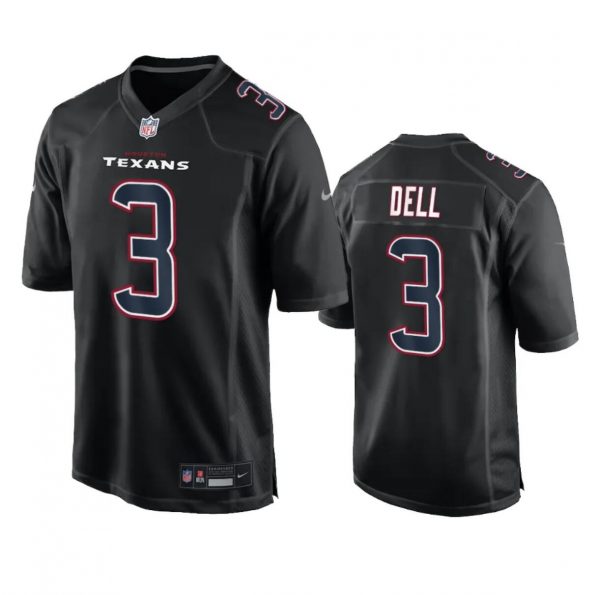 Men Houston Texans #3 Tank Dell Black Fashion Vapor Untouchable Limited Stitched Football Jersey