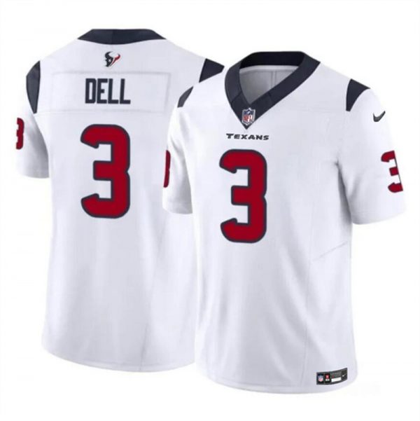 Men Houston Texans #3 Tank Dell White 2023 F.U.S.E Vapor Untouchable Stitched Football Jersey