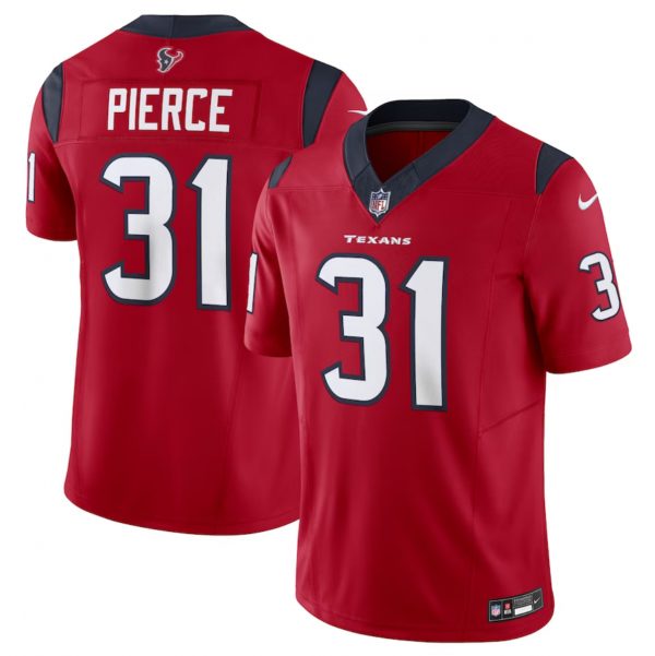 Men Houston Texans #31 Dameon Pierce Red 2023 F.U.S.E Vapor Untouchable Stitched Football Jersey