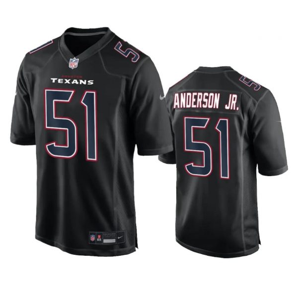 Men Houston Texans #51 Will Anderson Jr. Black Fashion Vapor Untouchable Limited Stitched Football Jersey