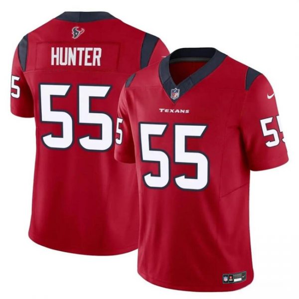Men Houston Texans #55 Danielle Hunter Red 2024 F.U.S.E Vapor Untouchable Stitched Football Jersey