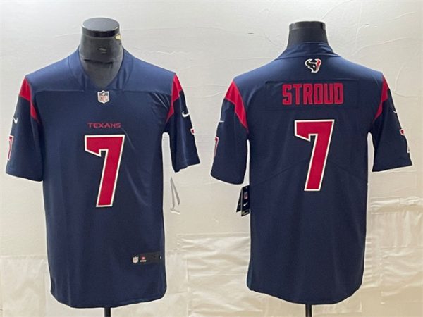 Men Houston Texans #7 C.J. Stroud Navy Color Rush Vapor Untouchable Stitched Football Jersey