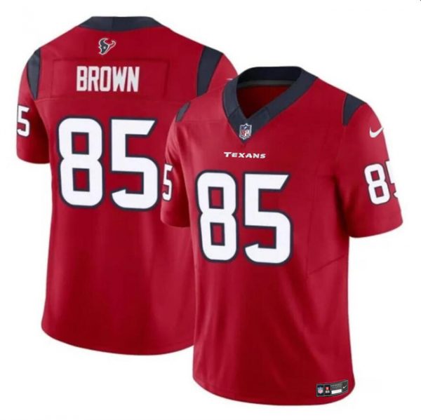 Men Houston Texans #85 Noah Brown Red 2023 F.U.S.E Vapor Untouchable Stitched Football Jersey