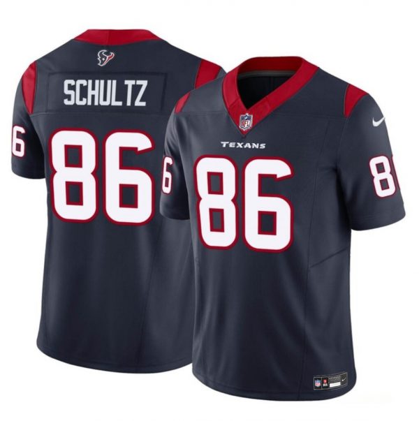 Men Houston Texans #86 Dalton Schultz Navy 2023 F.U.S.E Vapor Untouchable Stitched Football Jersey