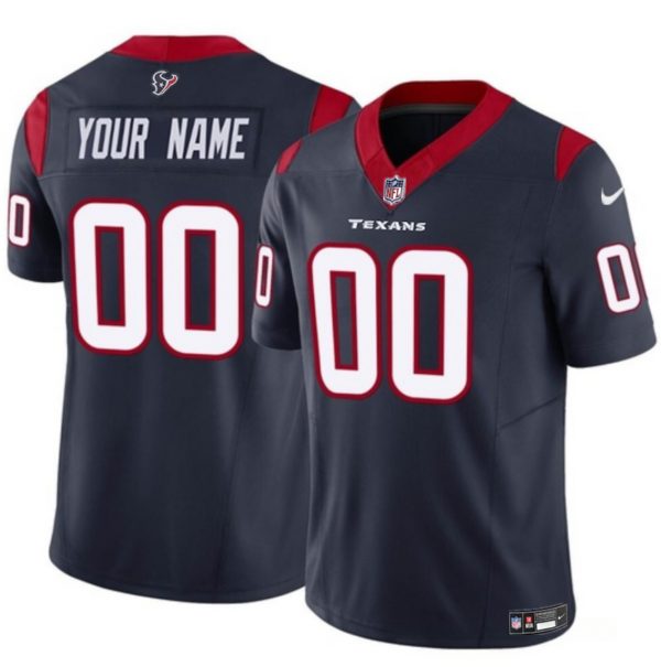 Houston Texans Active Player Custom Navy 2023 F.U.S.E Vapor Untouchable Limited Stitched Football Jersey