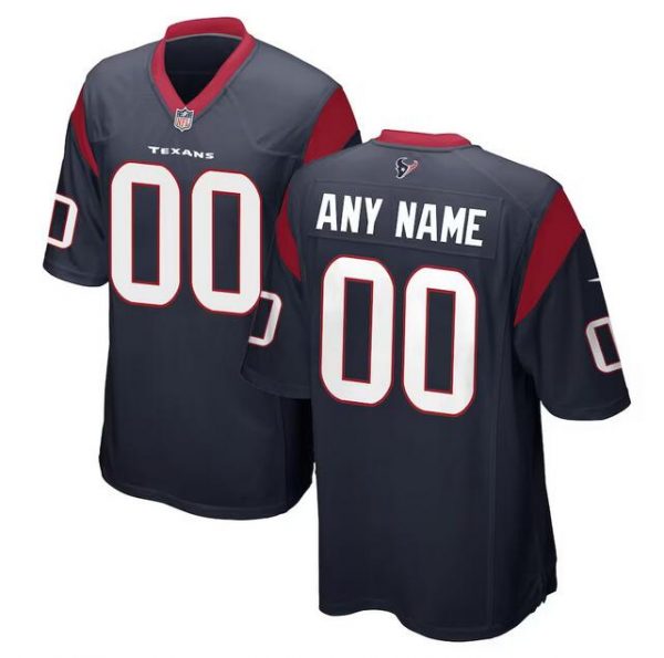 Houston Texans Active Player Custom Navy Stitched Game Jersey