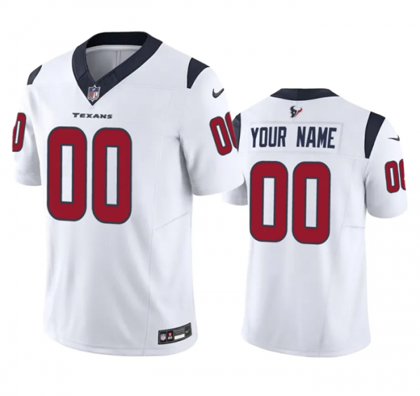 Houston Texans Active Player Custom White 2023 F.U.S.E Vapor Untouchable Stitched Football Jersey