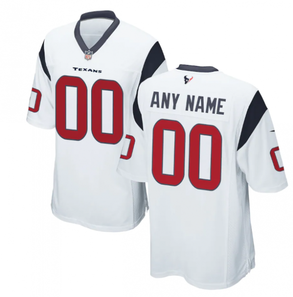 Houston Texans Active Player Custom White Stitched Game Jersey