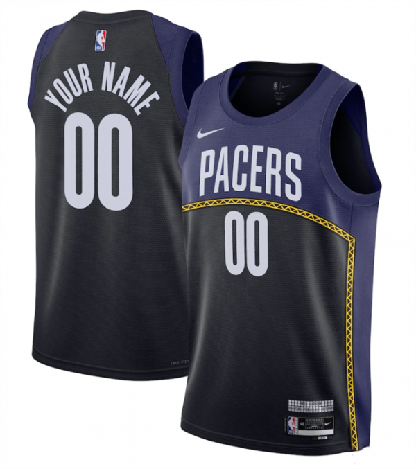 Indiana Pacers Active Player Custom Navy/Black 2022/23 City Edition Stitched NBA Jersey