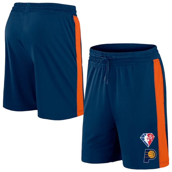 Men Indiana Pacers Navy/Orange Shorts