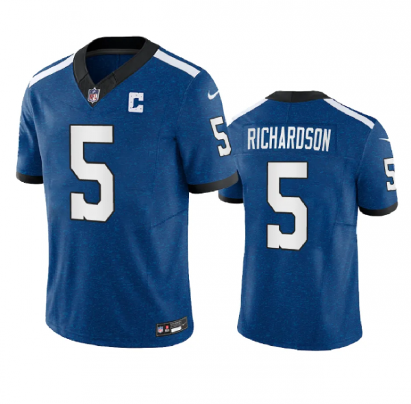 Men Indianapolis Colts #5 Anthony Richardson Royal Indiana Nights Limited Stitched Football Jersey