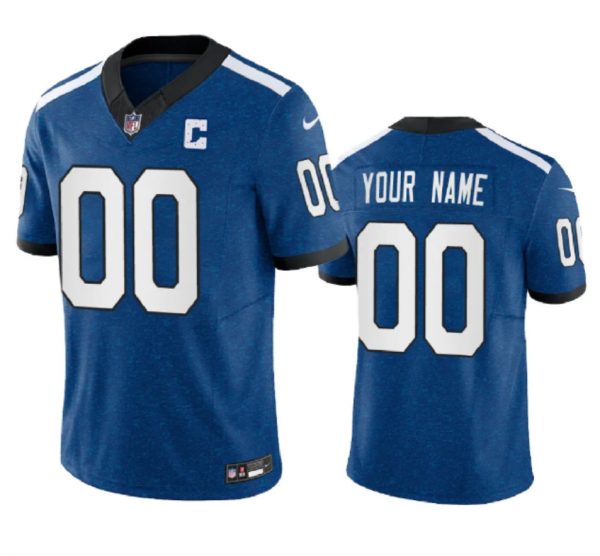 Indianapolis Colts Active Player Custom Blue 2023 F.U.S.E. Throwback Vapor Untouchable Limited Stitched Football Jersey