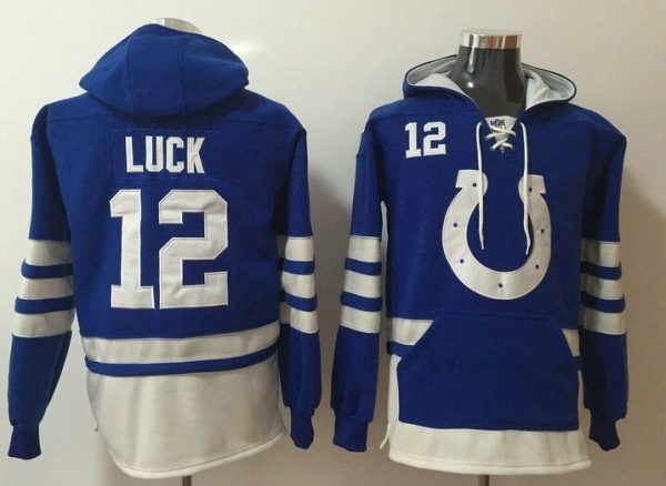 Indianapolis Colts Active Player Custom Blue Must-Have Lace-Up Pullover Hoodie