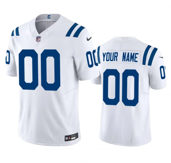 Indianapolis Colts Active Player Custom White 2023 F.U.S.E Vapor Untouchable Stitched Football Jersey