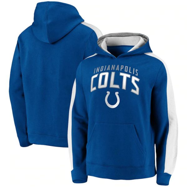 Men Indianapolis Colts Blue Game Time Arch Pullover Hoodie