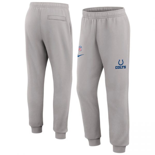 Men Indianapolis Colts Grey Chop Block Fleece Sweatpants