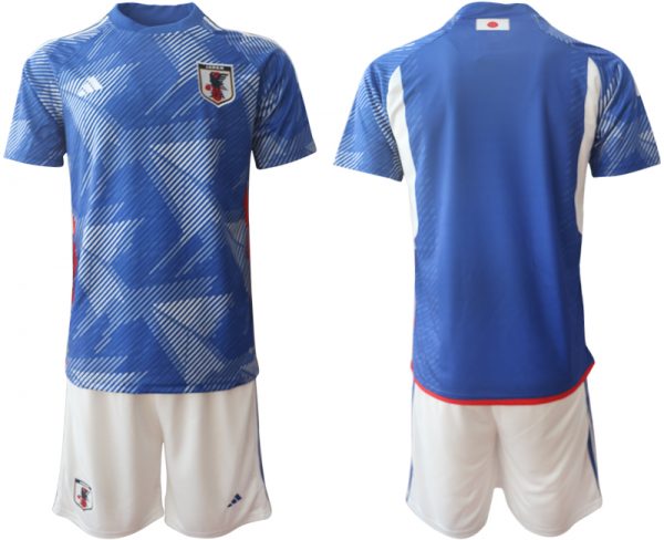 Men Japan Blank Blue Home Soccer Jersey Suit
