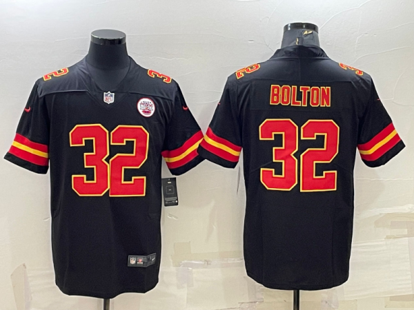 Men Kansas City Chiefs #32 Nick Bolton Black Vapor Untouchable Limited Stitched Football Jersey