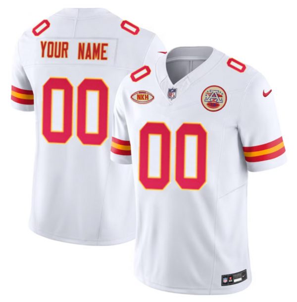 Kansas City Chiefs Active Player Custom White 2023 F.U.S.E. Vapor Untouchable Limited Stitched Football Jersey