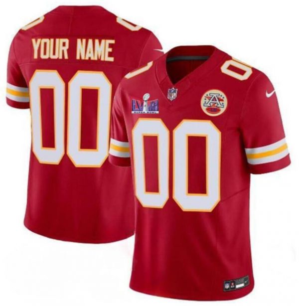 Kansas City Chiefs Custom Red 2024 F.U.S.E. Super Bowl LVIII Patch Vapor Stitched Limited Football Jersey