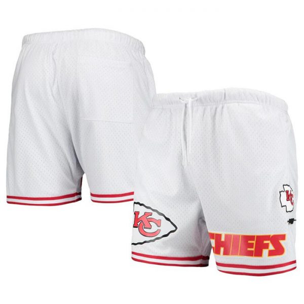 Men Kansas City Chiefs White Shorts