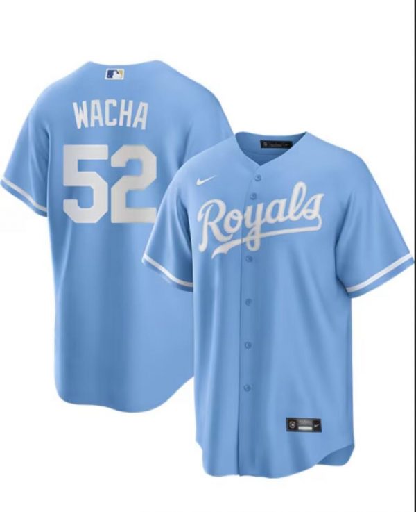 Men Kansas City Royals #52 Michael Wacha Light Blue Limited Cool Base Stitched Baseball Jersey