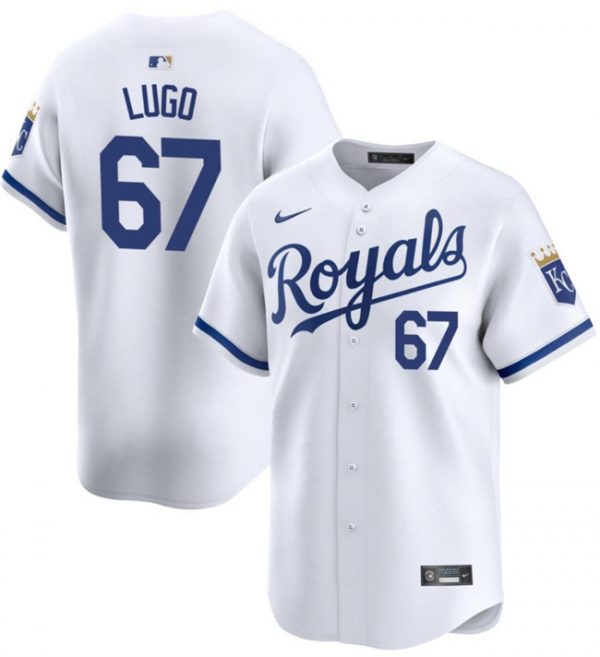 Men Kansas City Royals #67 Seth Lugo White 2024 Home Limited Cool Base Stitched Baseball Jersey