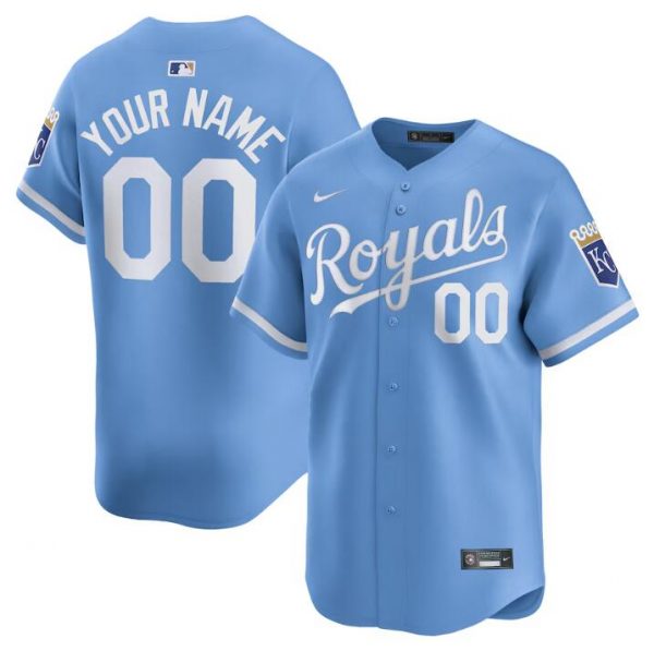 Kansas City Royals Customized Light Blue 2024 Alternate Limited Stitched Baseball Jersey
