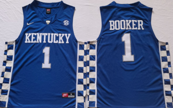 Kentucky Wildcats Custom Blue Stitched Basketball Jersey