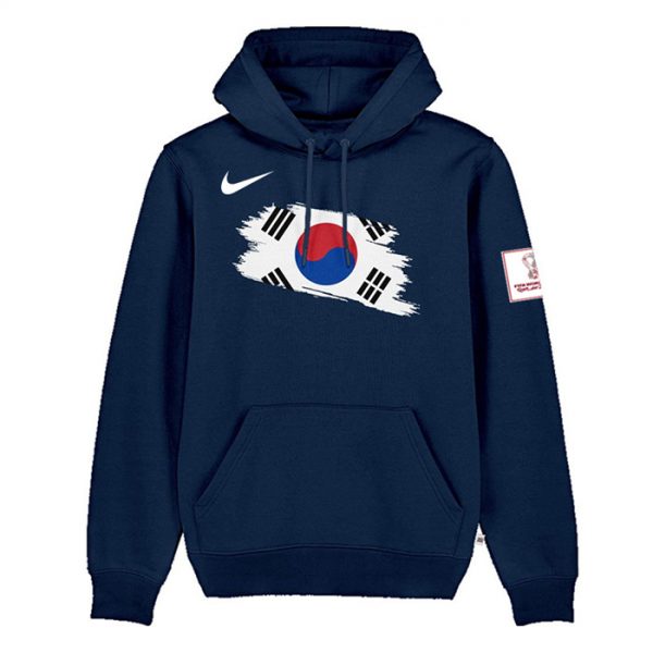Men Korea FIFA World Cup Soccer Hoodie Navy