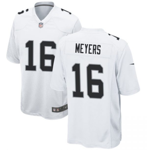 Men Las Vegas Raiders #16 Jakobi Meyers White Stitched Football Game Jersey