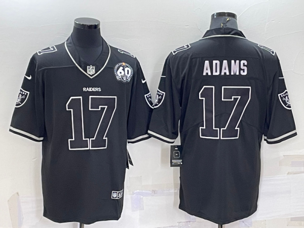 Men Las Vegas Raiders #17 Davante Adams Black Shadow Vapor Limited Stitched Jersey