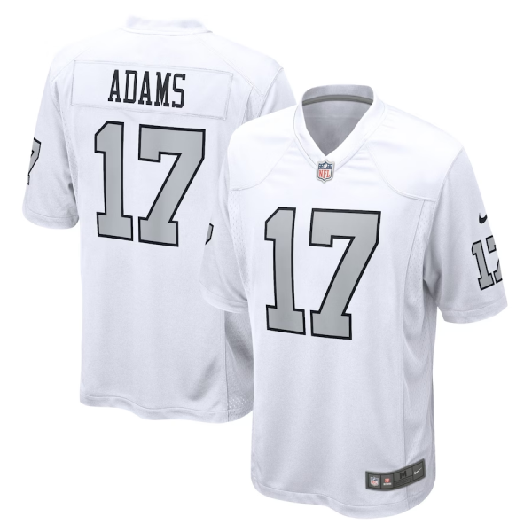 Men Las Vegas Raiders #17 Davante Adams White Color Rush Limited Stitched Game Jersey