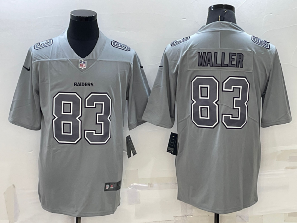 Men Las Vegas Raiders #83 Darren Waller Grey Atmosphere Fashion Stitched Jersey