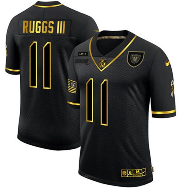 Las Vegas Raiders Customized 2020 Black/Gold Salute To Service Limited Stitched Jersey