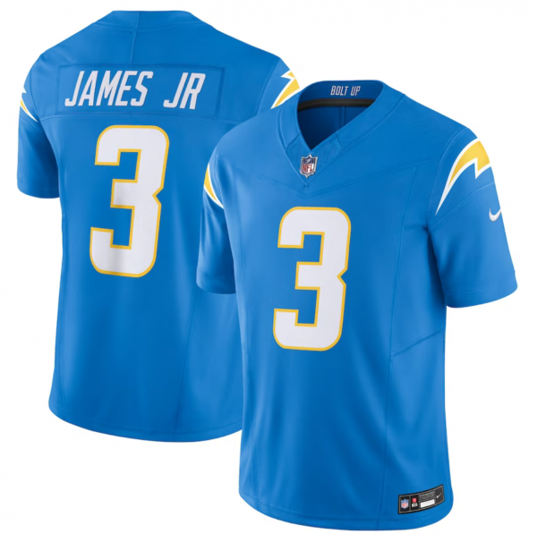 Men Los Angeles Chargers #3 Derwin James Jr. Blue 2023 F.U.S.E. Vapor Untouchable Limited Stitched Jersey