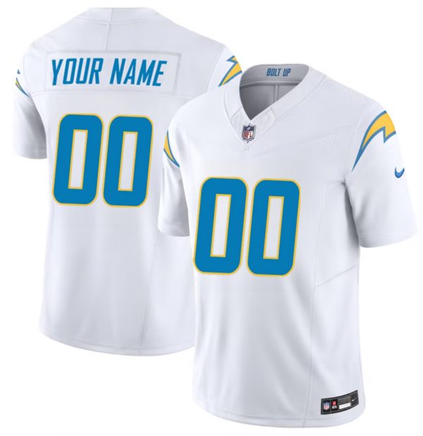 Los Angeles Chargers Active Player Custom White 2023 F.U.S.E. Vapor Untouchable Limited Stitched Football Jersey