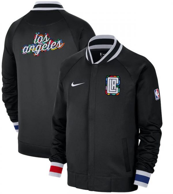Men Los Angeles Clippers Black 2022/23 City Edition Full-Zip Jacket