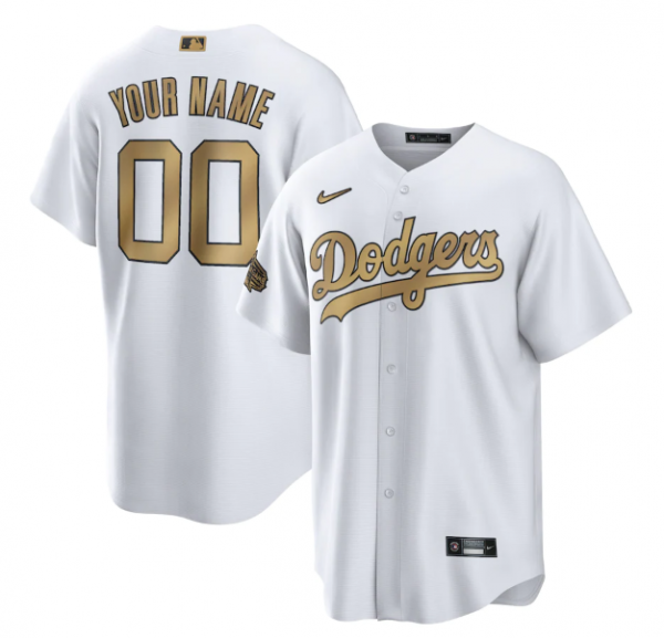 Los Angeles Dodgers Active Player Custom 2022 All-Star White Cool Base Stitched Baseball Jersey