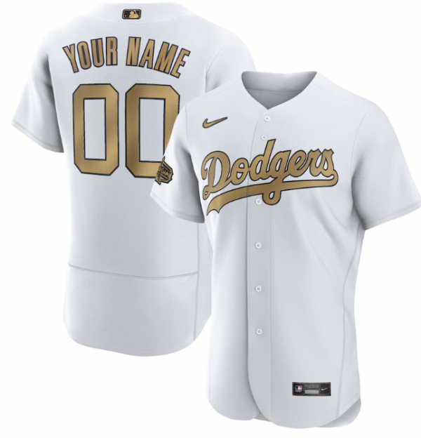 Los Angeles Dodgers Active Player Custom 2022 All-Star White Flex Base Stitched Baseball Jersey