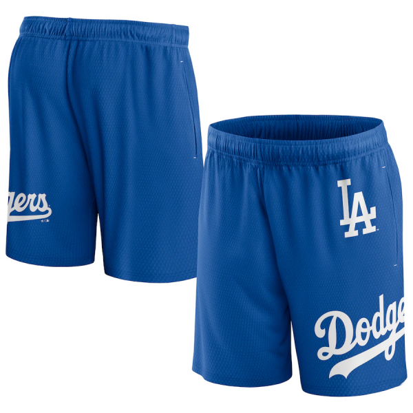Men Los Angeles Dodgers Blue Clincher Mesh Shorts