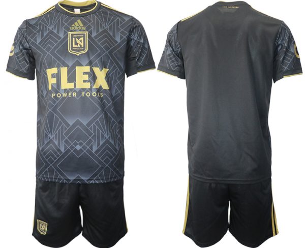 Men Los Angeles Football Club Blank Black Soccer Jersey Suit