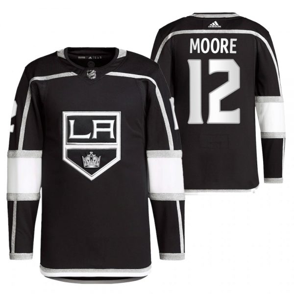 Men Los Angeles Kings #12 Trevor Moore Black Stitched Jersey