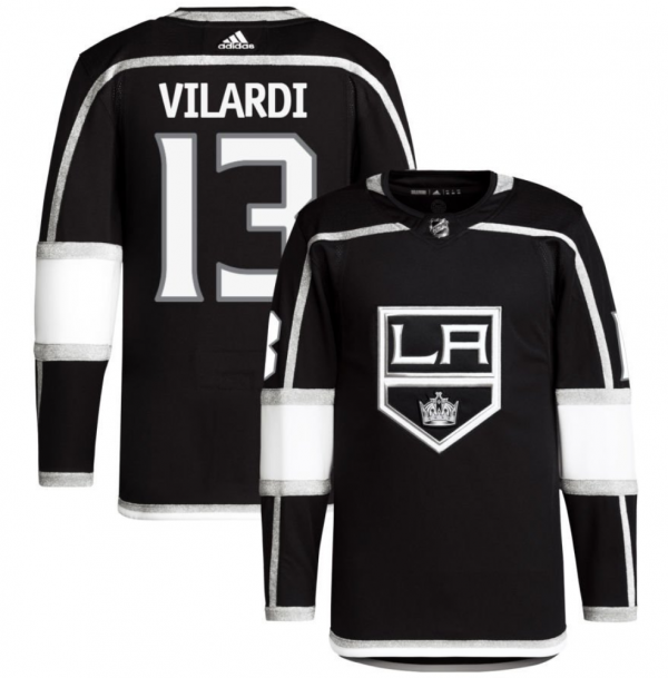 Men Los Angeles Kings #13 Gabriel Vilardi Black Stitched Jersey