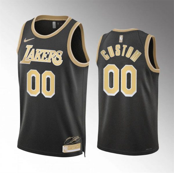 Los Angeles Lakers Active Player Custom Black 2024 Select Series Stitched Basketball Jersey
