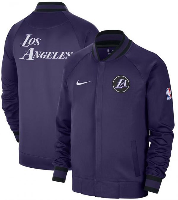 Men Los Angeles Lakers Purple 2022/23 City Edition Full-Zip Jacket